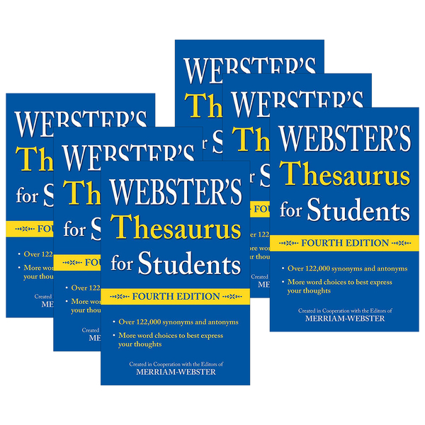 Merriam-Webster Websters Thesaurus for Students, Fourth Edition, PK6 9781596951815